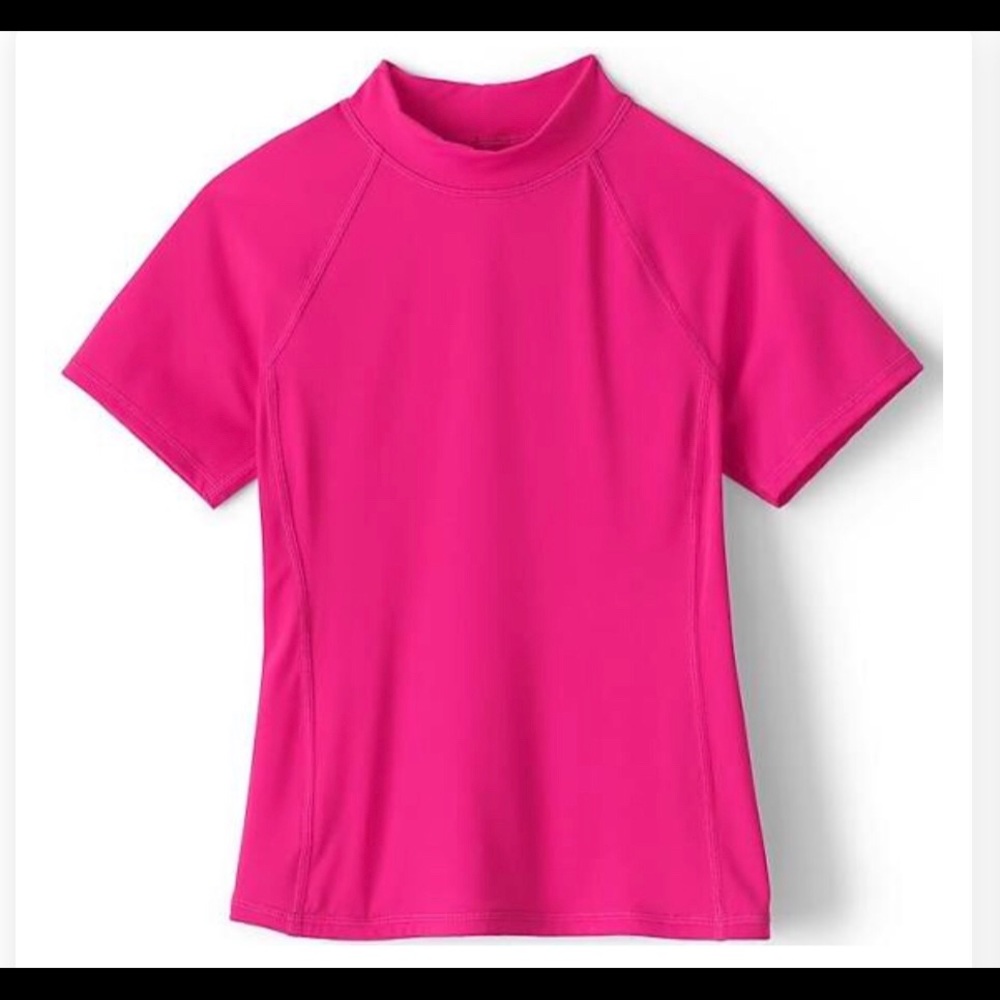 LANDS’ END MOCK NECK WET SHIRT